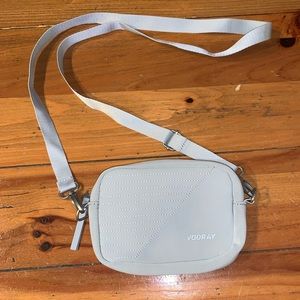 Vooray Crossbody Gray Neoprene Material Purse with Adjustable Strap